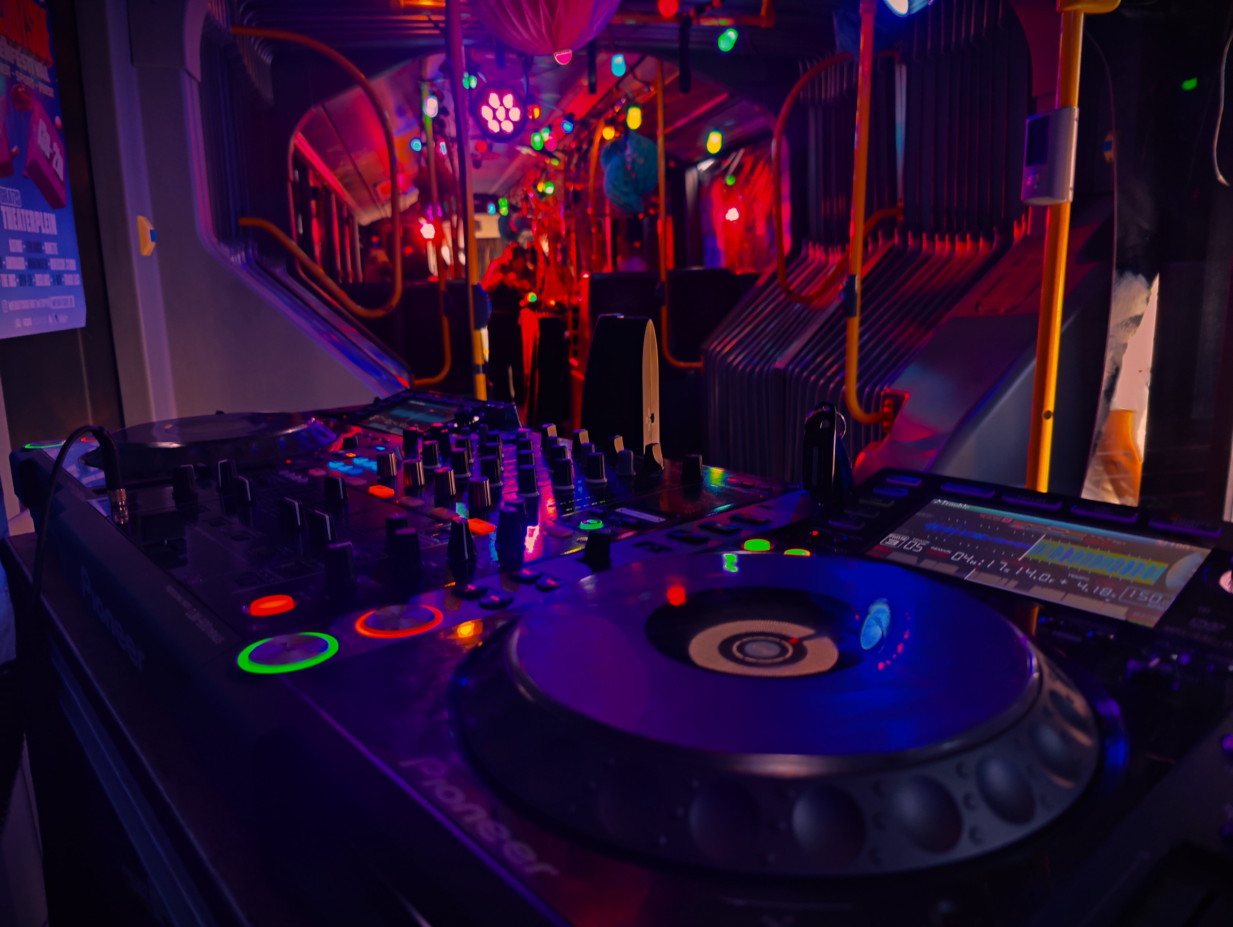A picture I took while DJing